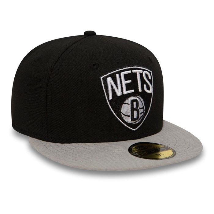 Brooklyn Nets Essential 59FIFTY Lippis Mustat - New Era Lippikset Myynti FI-078563